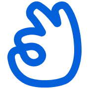 0円のハンドサインのイメージアイコン